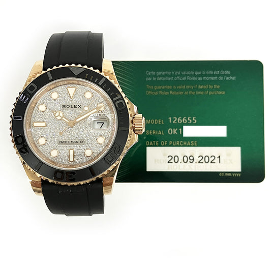 Rolex Yacht-Master 40mm Pave Diamond Dial 126655