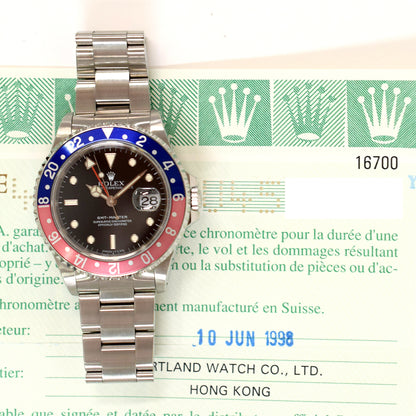 Rolex GMT-Master Pepsi Dial 16700 (1998)