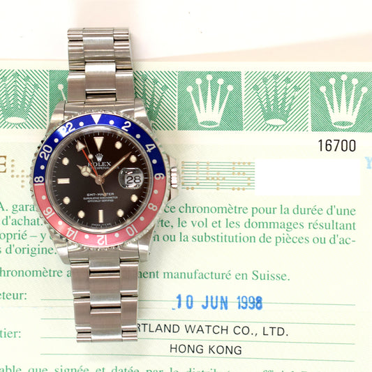 Rolex GMT-Master Pepsi Dial 16700 (1998)