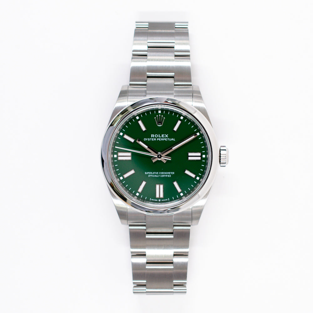 Rolex Oyster Perpetual 41mm Green Dial 134300 (2025)