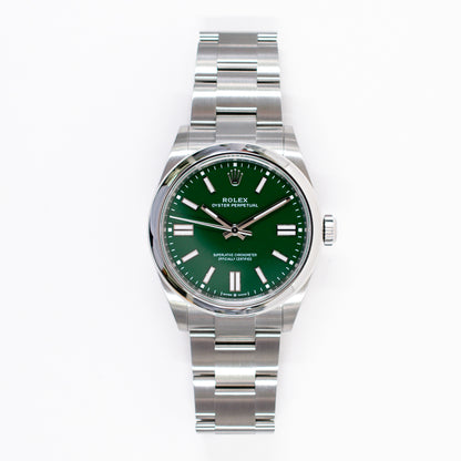 Rolex Oyster Perpetual 41mm Green Dial 134300 (2025)