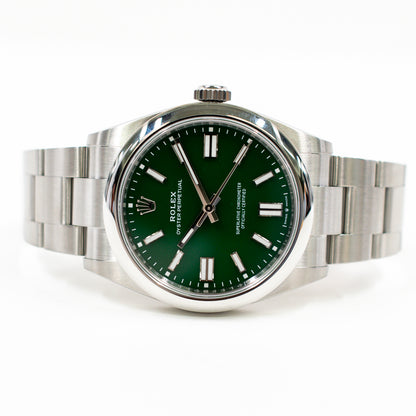 Rolex Oyster Perpetual 41mm Green Dial 134300 (2025)