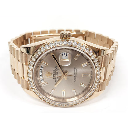 Rolex Day-Date 40mm Sundust Diamond Dial 228345RBR