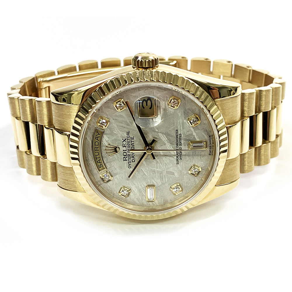 Rolex Day-Date 36mm Meteorite Diamond Dial 118238 (2009)
