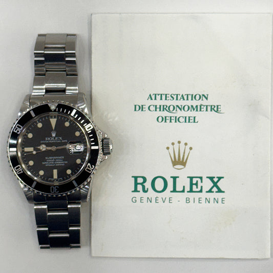 Rolex Submariner Date Red 40mm Black Dial 16800 (1983)
