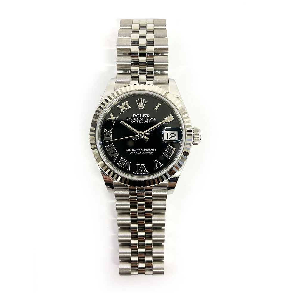 Rolex Datejust 31mm Black Roman Dial 278274