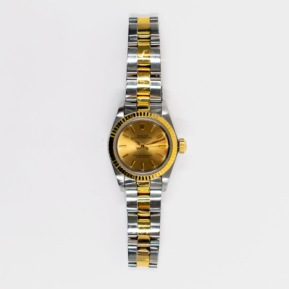 Rolex Oyster Perpetual 26mm Champagne Dial 67193 (1994)