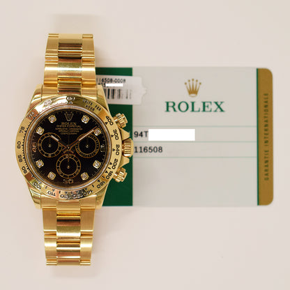 Rolex Daytona Black Diamond Dial 116508G (2018)
