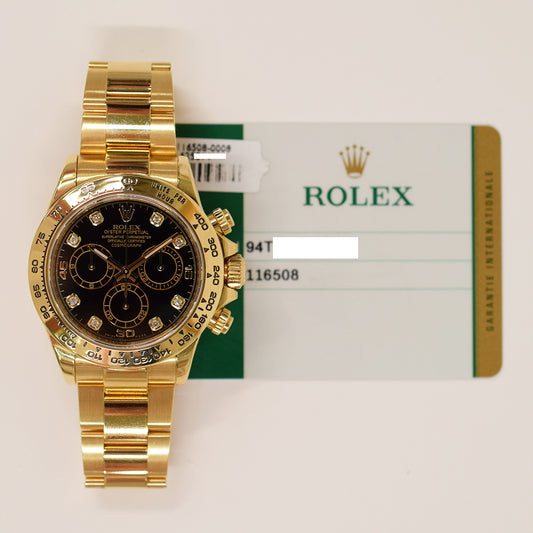 Rolex Daytona Black Diamond Dial 116508G (2018)