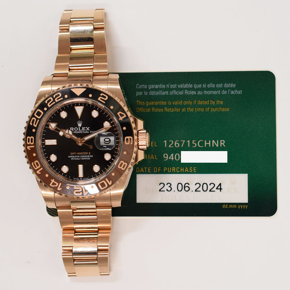 Rolex GMT-Master II Root Beer Dial 126715CHNR (2024)