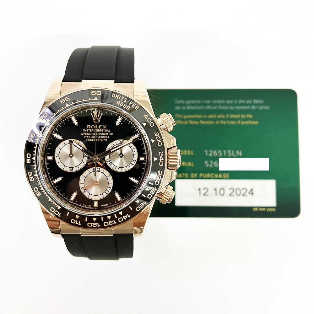 Rolex Cosmograph Daytona Black Dial 126515LN