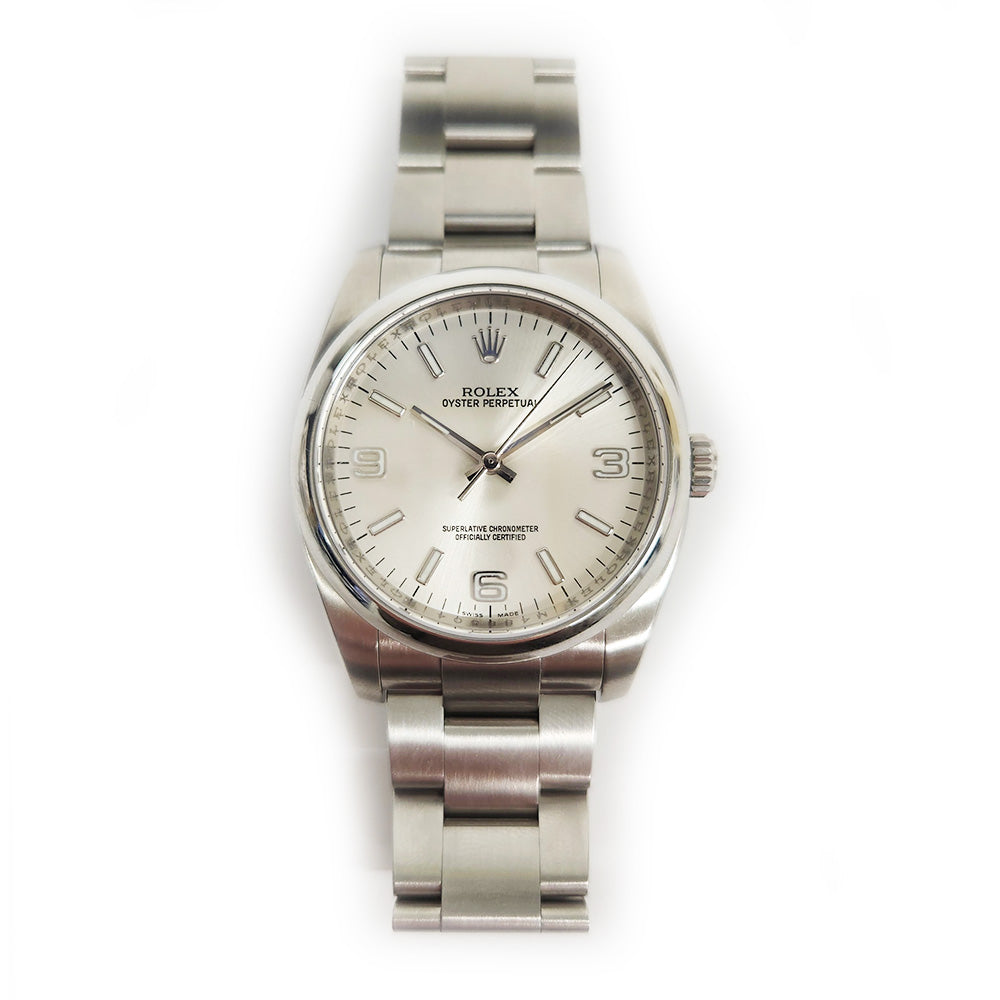 Rolex Datejust Silver Arabic Dial 116000