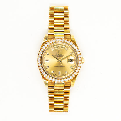 Rolex Day-Date 41mm Champagne Diamond Dial 218348A (2014)