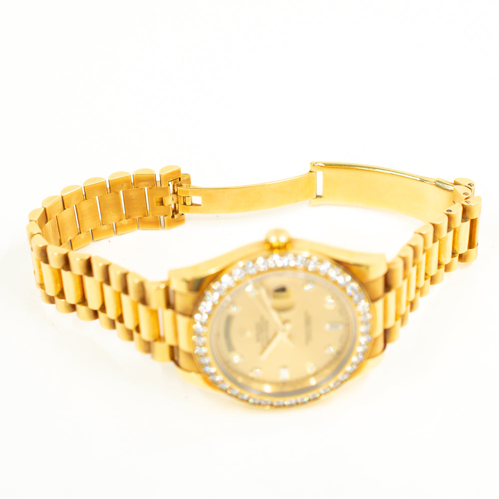 Rolex Day-Date 41mm Champagne Diamond Dial 218348A (2014)