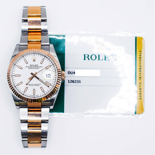 Rolex Datejust 36mm White Dial 126231 (2019)