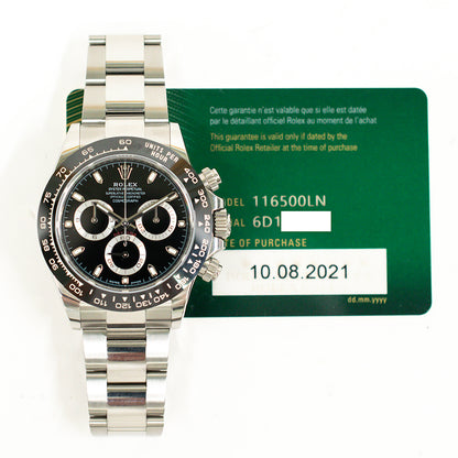 Rolex Daytona Black Dial 116500LN (2021)