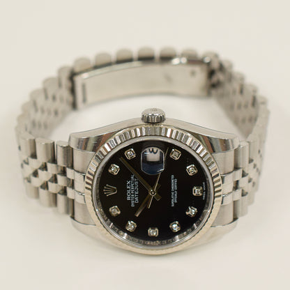 Rolex Datejust 36mm Black Diamond Dial  116234G (2016)