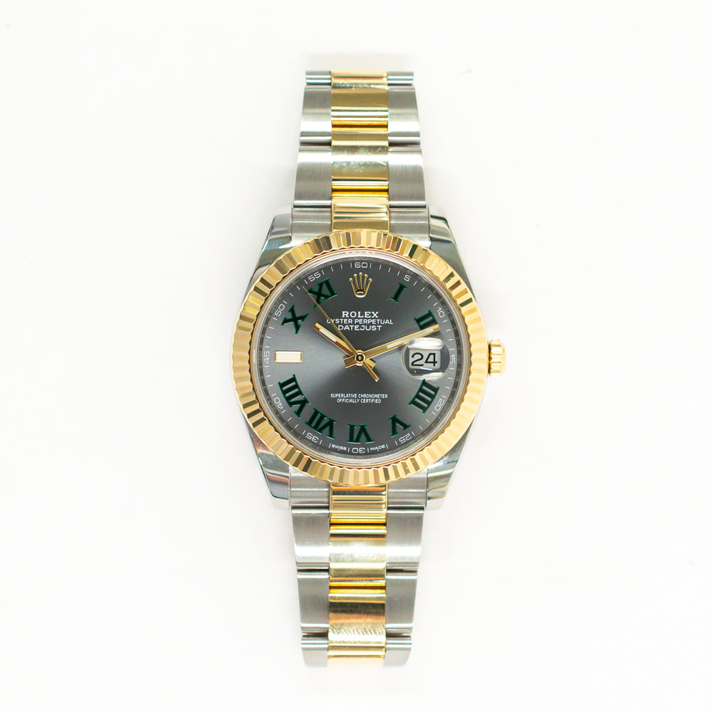 Rolex Datejust 41mm Wimbledon Dial 126333 (2018)