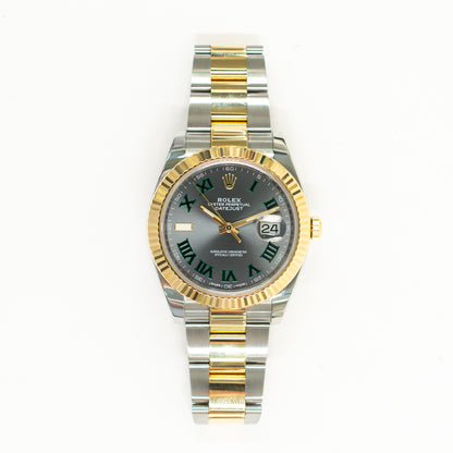 Rolex Datejust 41mm Wimbledon Dial 126333 (2018)