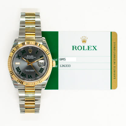 Rolex Datejust 41mm Wimbledon Dial 126333 (2018)