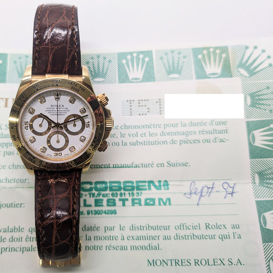 Rolex Daytona White Diamond Dial 16518 (1997)