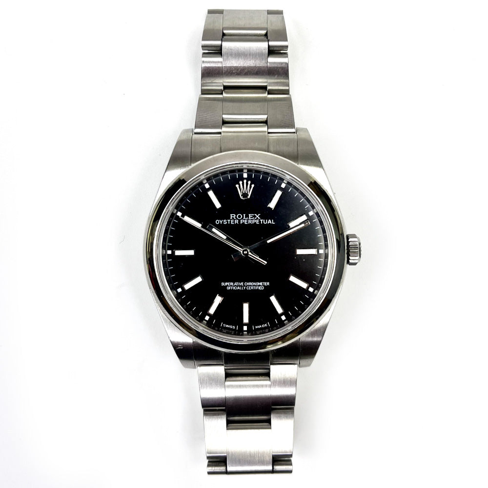 Rolex Oyster Perpetual 39mm Black Dial 114300