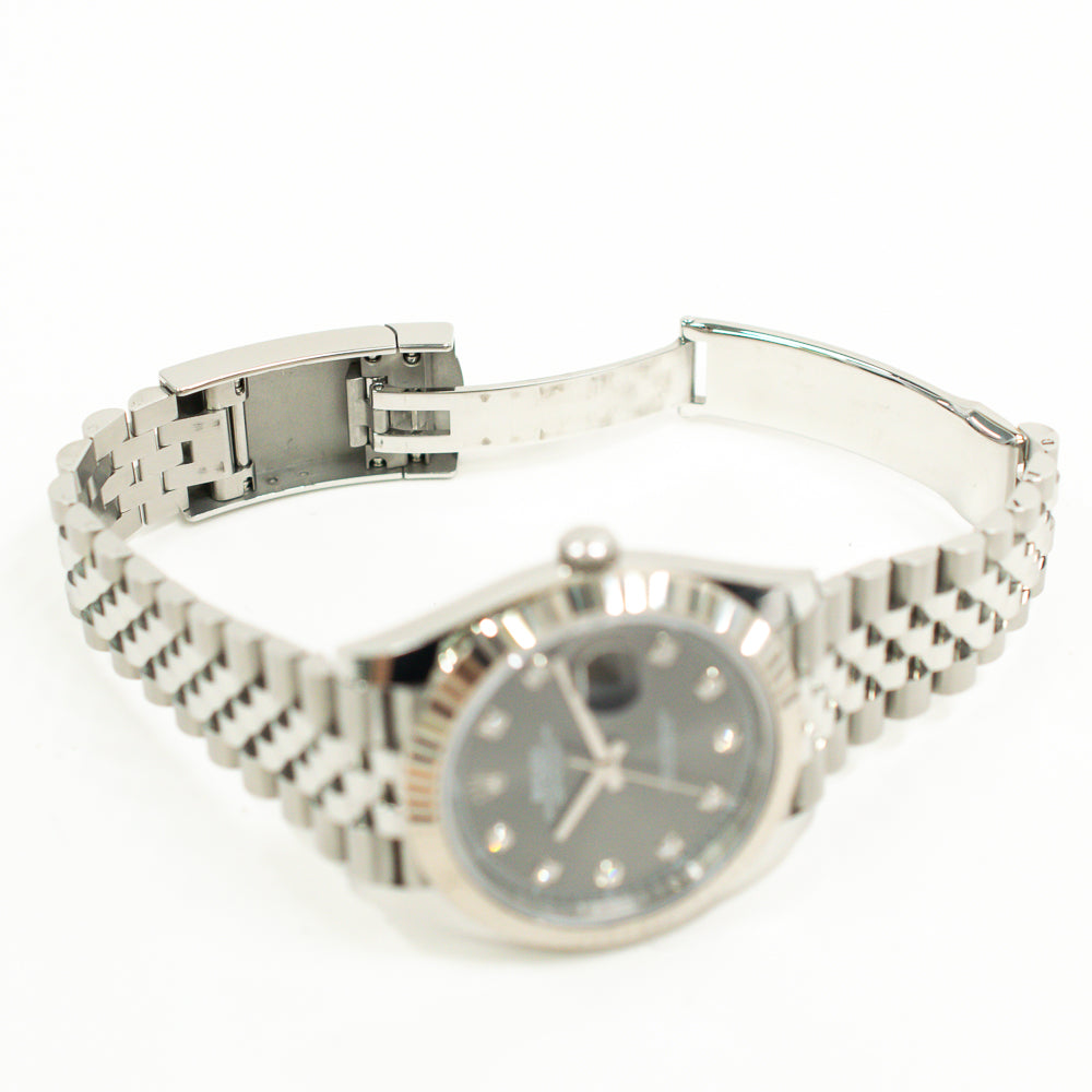 Rolex Datejust 41mm Dark Grey Diamond Dial 126334G (2021)