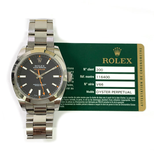 Rolex Milgauss Black Dial 116400