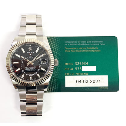 Rolex Sky-Dweller Oyster, 42mm Black Dial 326934