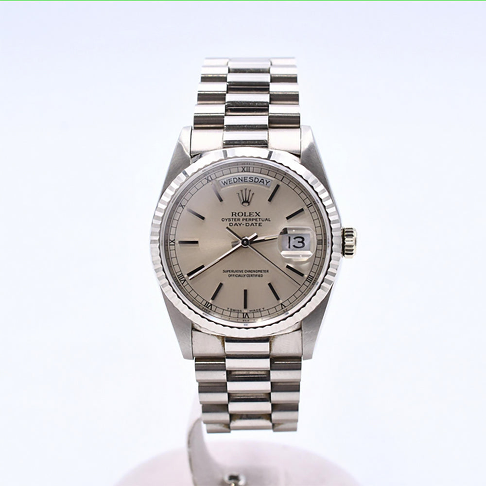 Rolex Day-Date 36mm Silver Dial 18239 (1993)