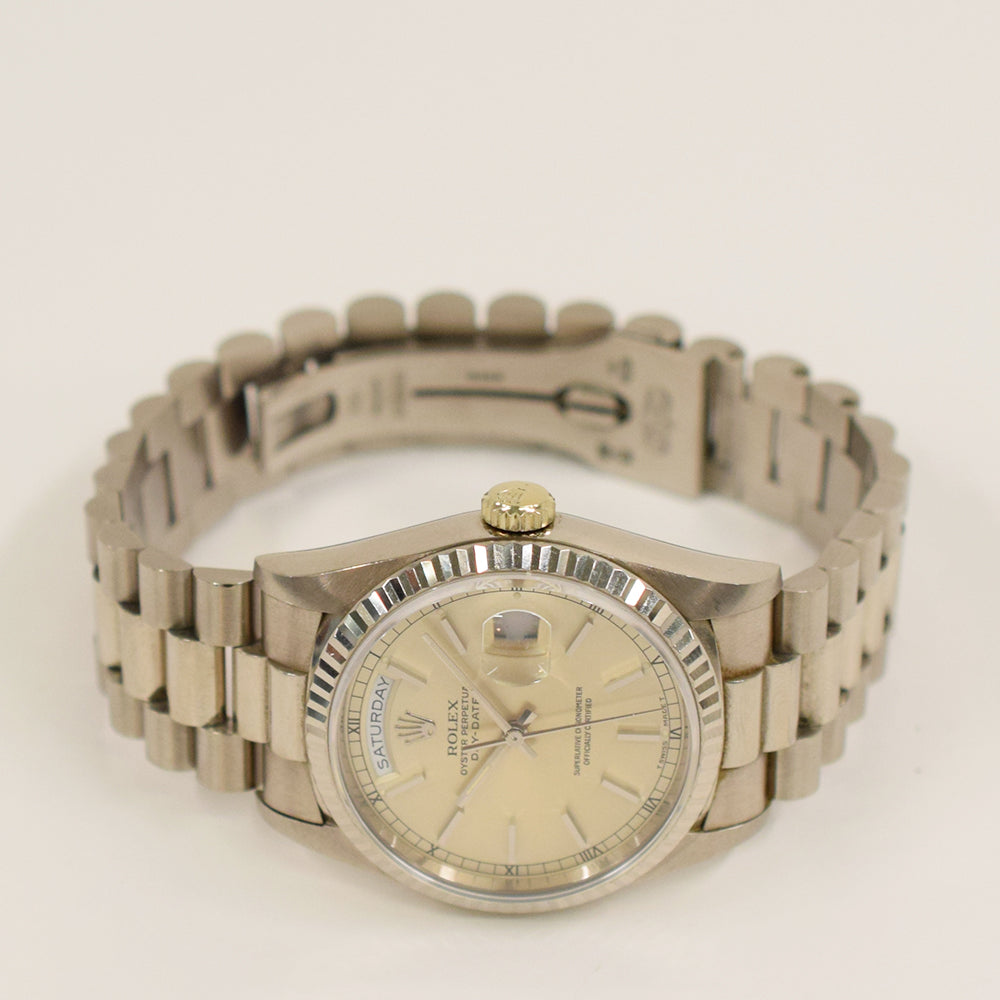 Rolex Day-Date 36mm Silver Dial 18239 (1993)