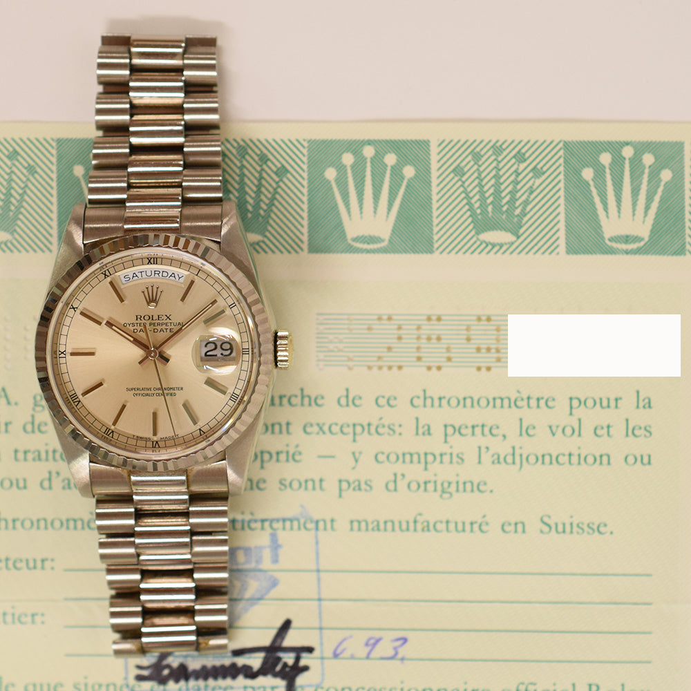 Rolex Day-Date 36mm Silver Dial 18239 (1993)