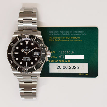 Rolex Submariner Date 41mm Black Dial 126610LN (2025)