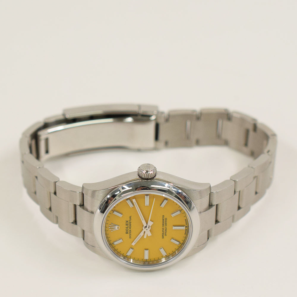 Rolex Oyster Perpetual 31mm Yellow Dial 277200 (2021)