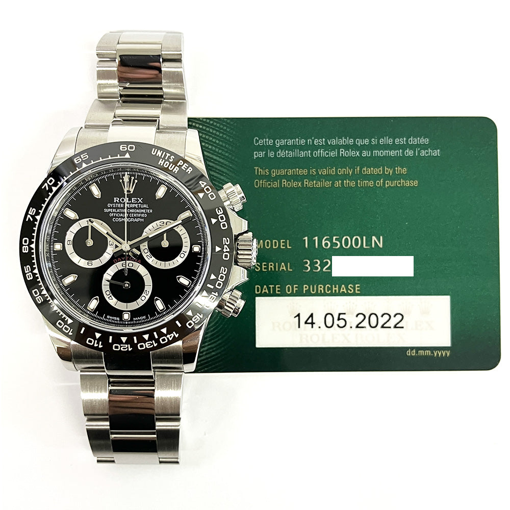 Rolex Daytona Ceramic Bezel Black Dial 116500LN