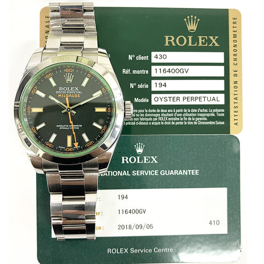 Rolex Milgauss Black Dial 116400GV