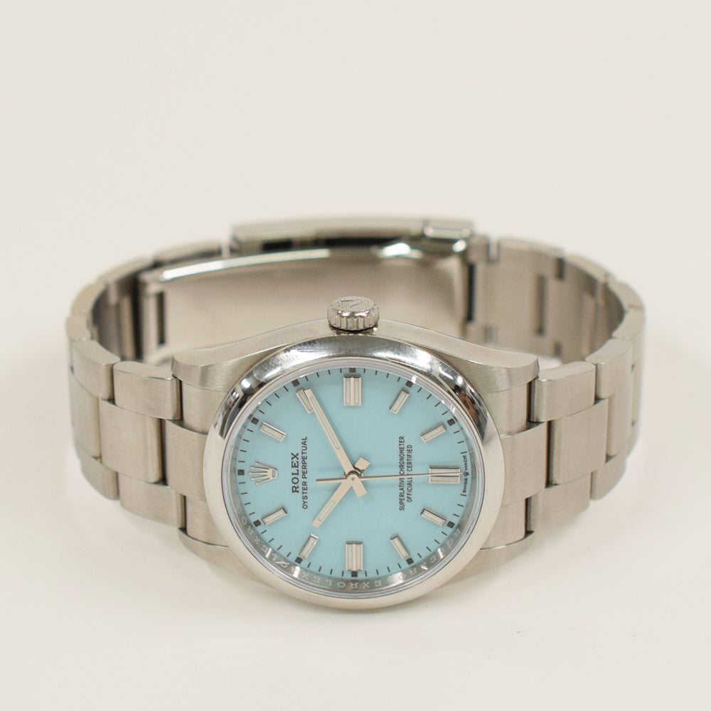 Rolex Oyster Perpetual 36mm Turquoise Dial 126000 (2021)