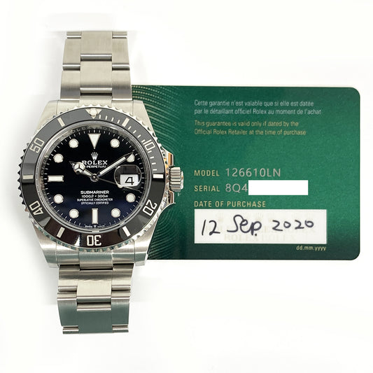 Rolex Submariner Date 41mm Black Dial 126610LN