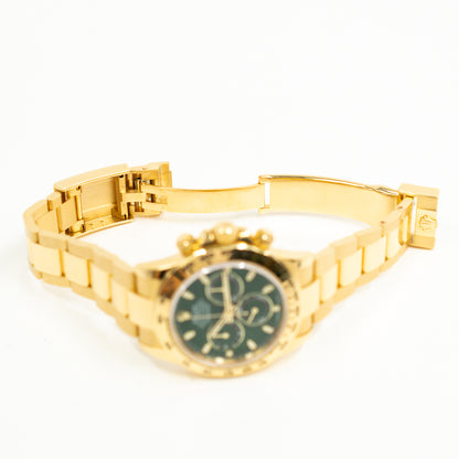 Rolex Daytona Yellow Gold Green Dial 116508 (2018)