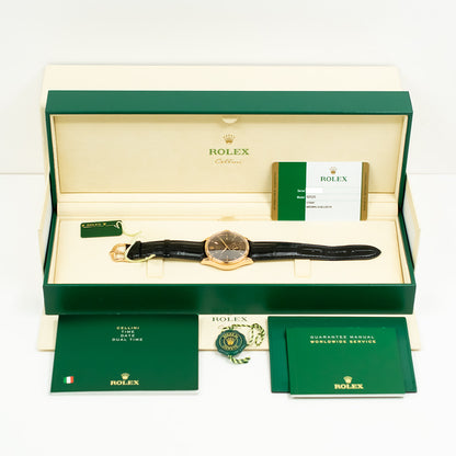 Rolex Cellini 39mm Brown Dial 50525 (2017)