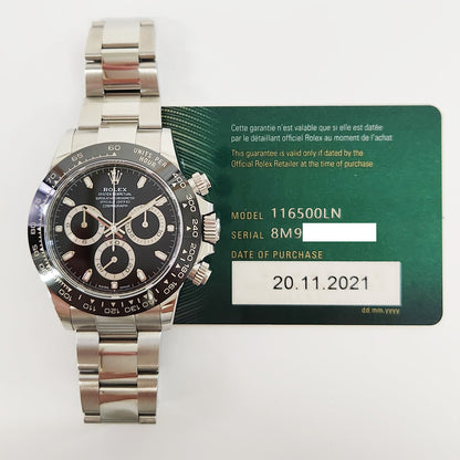 Rolex Daytona Ceramic Bezel Black Dial 116500LN