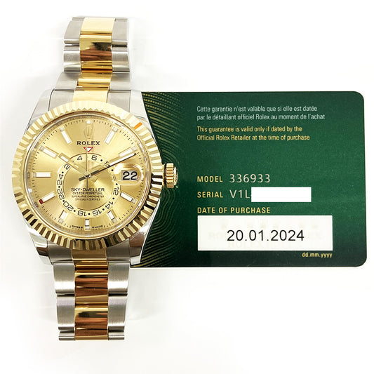 Rolex Sky-Dweller Oyster, 42mm Champagne Dial 336933