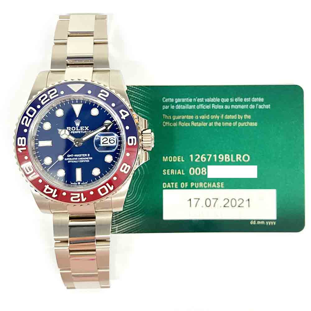 Rolex GMT-Master II  Blue Dial 126719BLRO