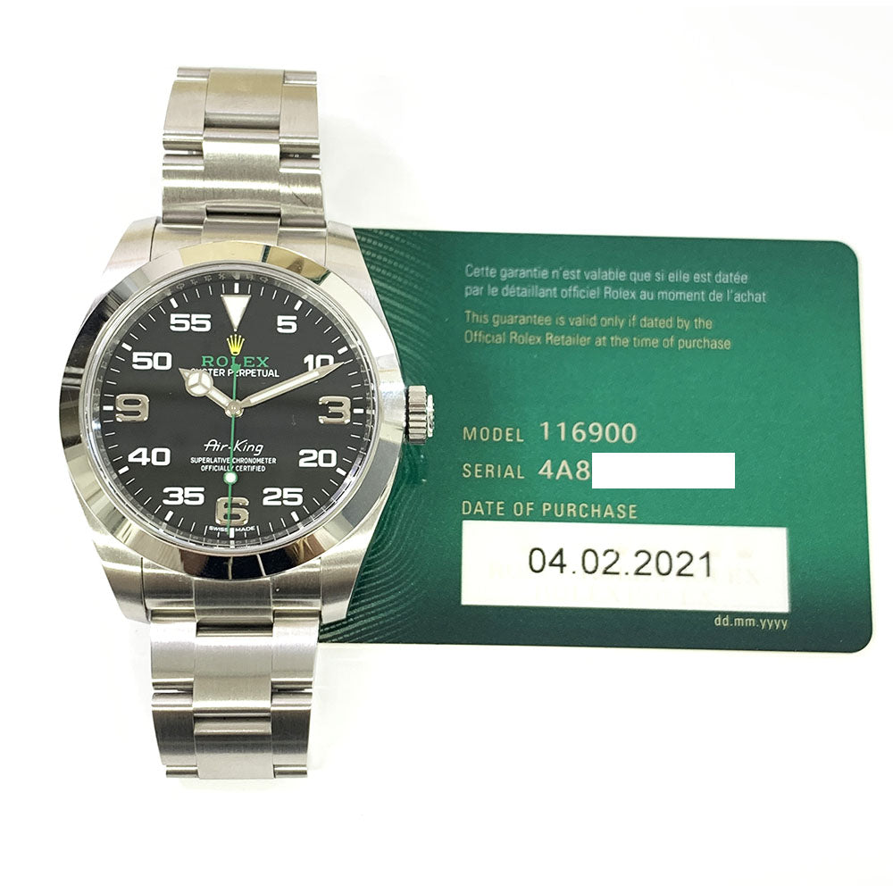 Rolex Air King Black Dial 116900