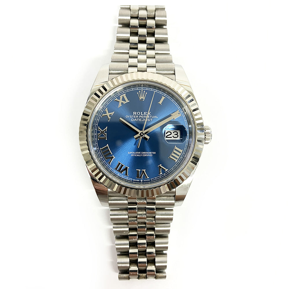 Rolex Datejust 41mm Blue Roman Dial Jubilee 126334