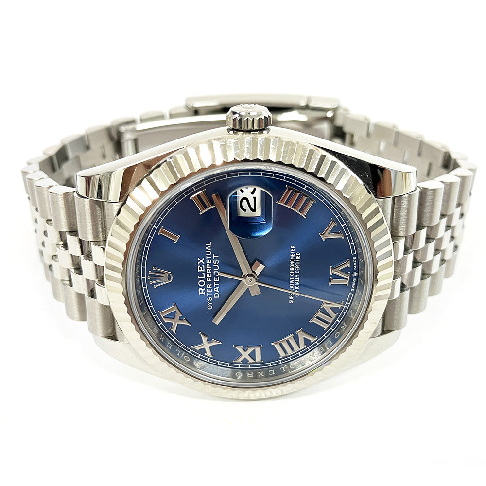 Rolex Datejust 41mm Blue Roman Dial Jubilee 126334