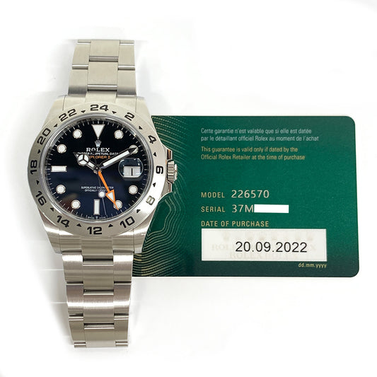 Rolex Explorer II Black Dial 226570