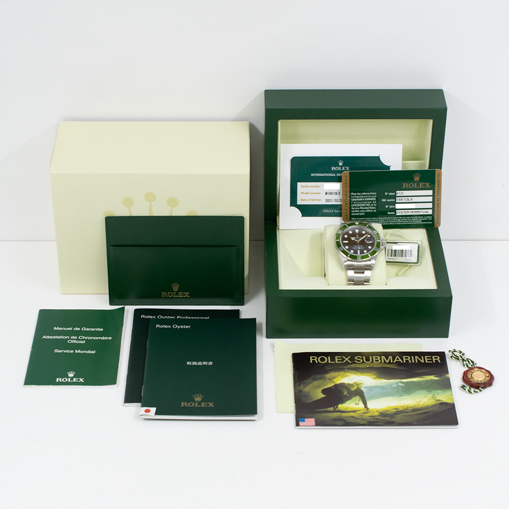 Rolex Submariner Date 40mm Kermit Dial 16610LV (2008)