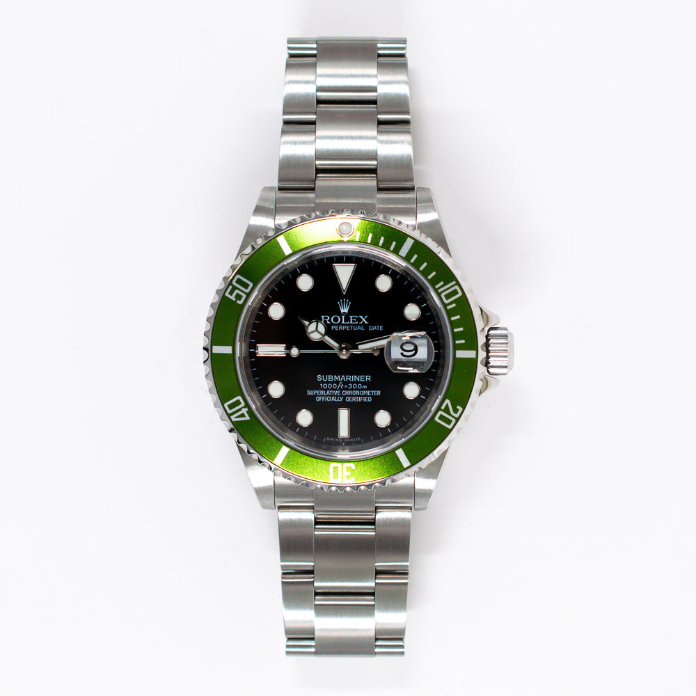 Rolex Submariner Date 40mm Kermit Dial 16610LV (2008)