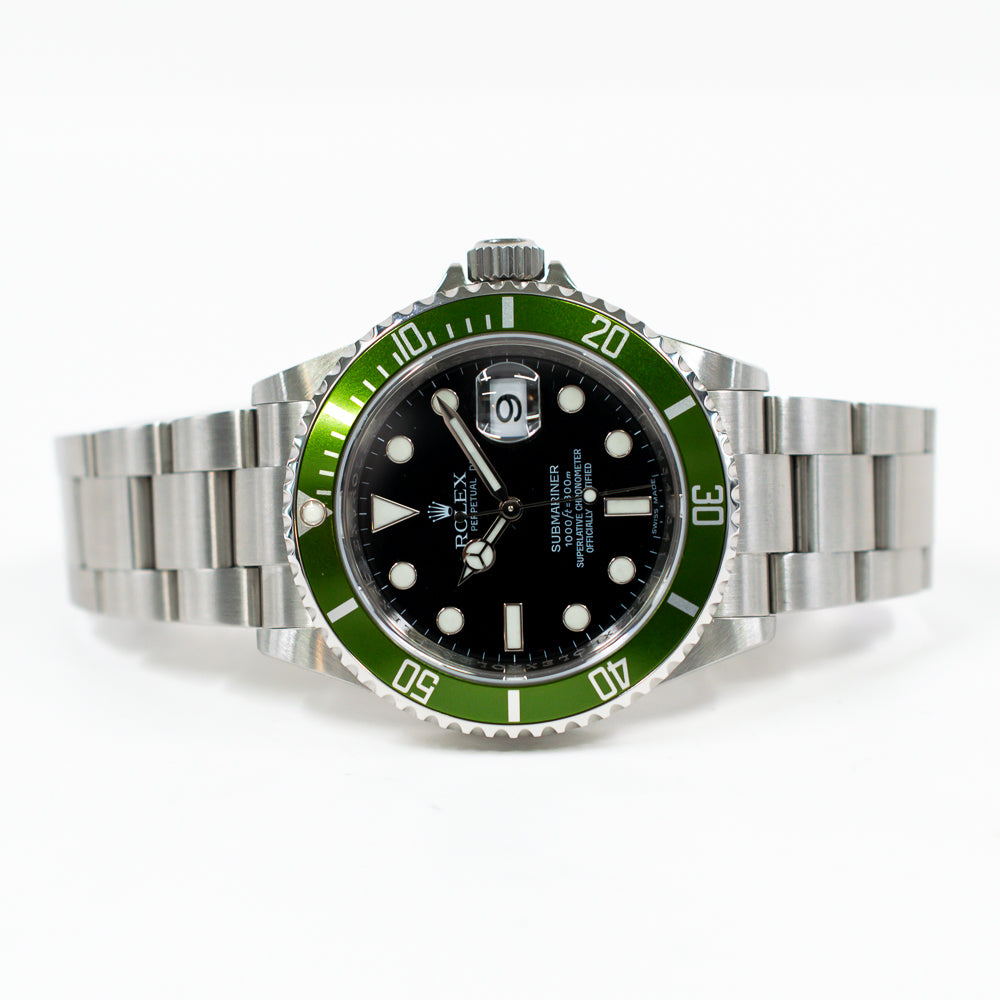 Rolex Submariner Date 40mm Kermit Dial 16610LV (2008)